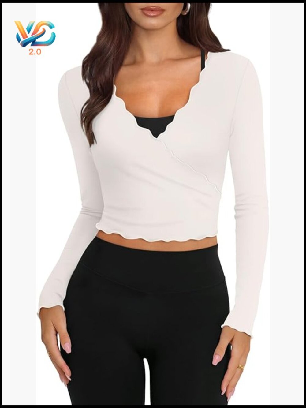 Long Sleeve Wrap Tie Front Yoga Top Pilates Cover Up
